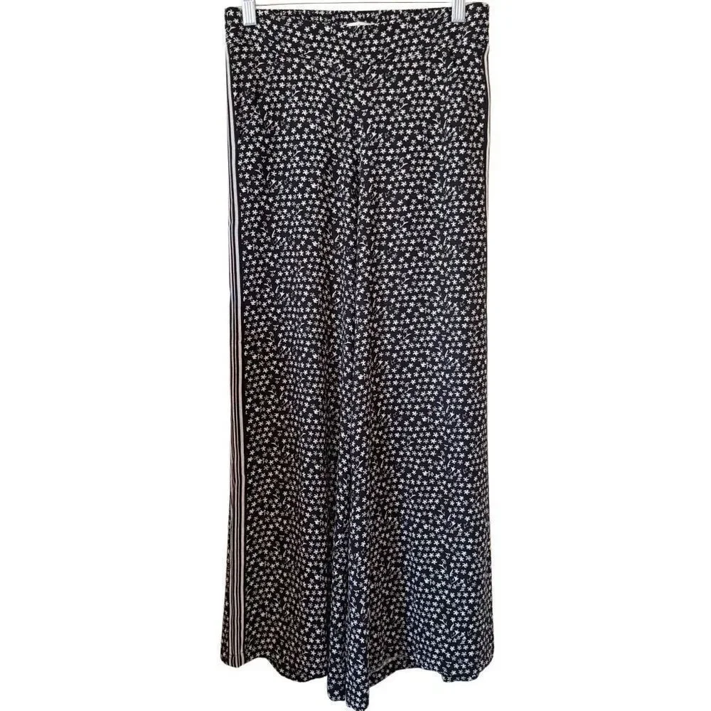 Max Studio Ivory & Black Kimono Top & Wide Leg Pants Sz S Indie, Boho - Picture 5 of 16